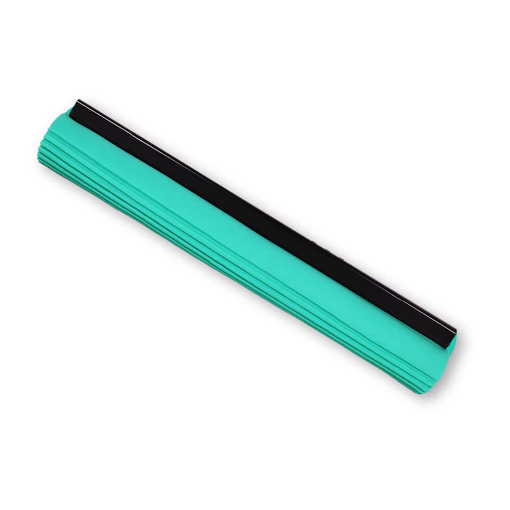 Green Mop Set 30-01 - Mopa Verde de 30 cm + Mango + Esponja de Repuesto - Mopa Doble Absorbente PVA