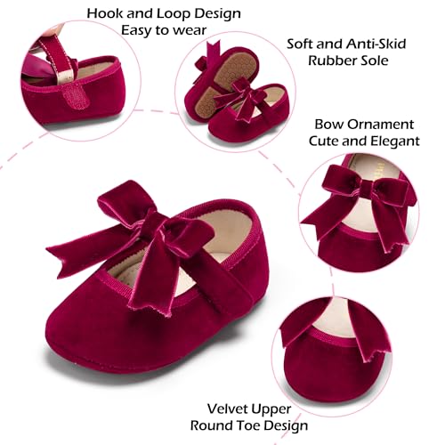 Image of PHIRAMIN Toddler Girl Mary Jane Dress Shoes-Little Girl School Uniform Shoes for Wedding Party