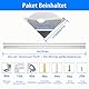 LED Aluminium Profil V Form, 20x1M Strip Profil Leiste Kanal für 10mm LED Streifen, Stripes Kanäle Diffusor Aluprofil Schiene Eckprofil mit Milchig Weißer Abdeckung und 45 Grad Eckverbindern