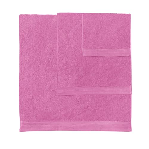 Top Towel - Premium - Große Badetücher - Badetücher - 2 Handtücher - 50 x 100 cm - 100 % Baumwolle - 600 Gramm - Malve – Ansicht 6
