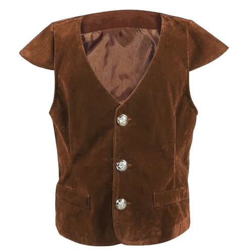 Gilet de cowboy rétro enfant costume confortable pour éviter les allergies de peau