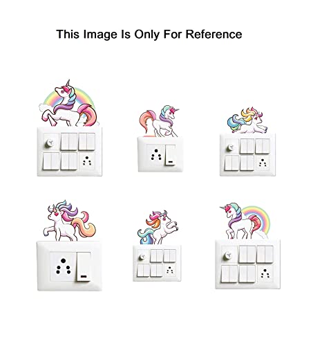 Aansss 4 Pack Beautiful Unicorn 3D Wooden Wall Sticker To Decorate Kids Room/Study Room/Play Room/ Wall Decoration Sticker #TOP1