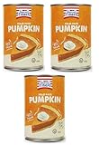 America's Finest | Pack of 3 | Pumpkin Puree - 100% Pure Pumpkin - 425g Tin