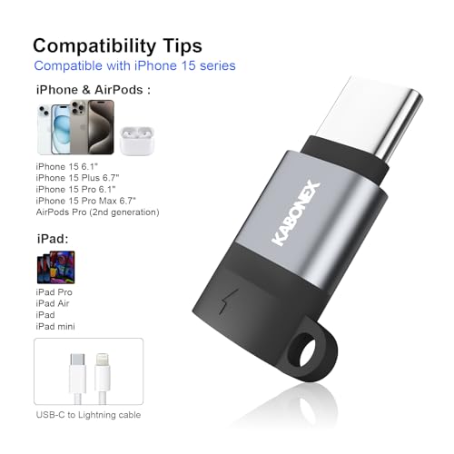 Adaptador Lightning a USB-C con carga rápida PD 30W para exprimir tu iPhone 16 Pro 4