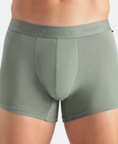 Image of Jockey IC25 Men Tencel Micro Modal Cotton Elastane Stretch Solid Trunk with Natural StayFresh Properties