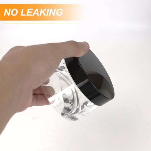 34Pcs 8 oz Plastic Cosmetic Jars with Lids Labels Leak Proof BPA Free by Hatrb - Image 4