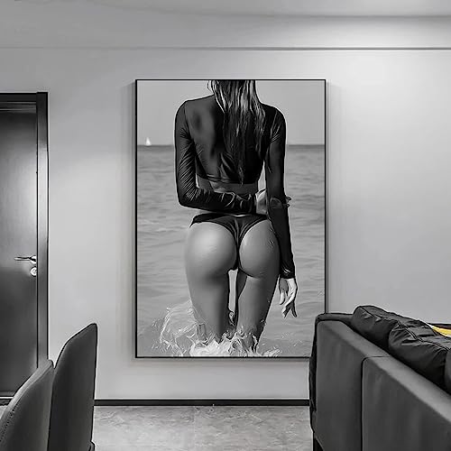 Peinture femme mode monochrome KEBIA impression jet d'encre luxe