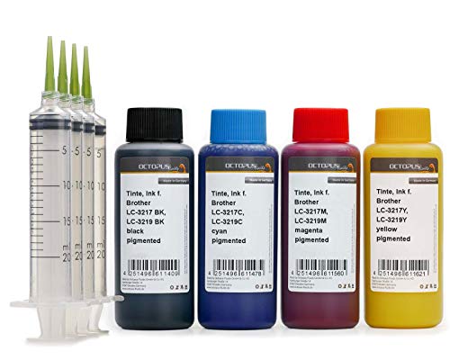 Recharge d'encre compatible Brother LC-3217 LC-3219 éclat CMYK