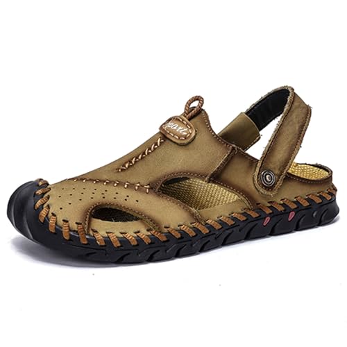 Sandalias Hombre Cuero Sandalias Hombre Verano De Caballero Chanclas Clogs Abarcas Zapatillas Comodas Piel Vestir Planas Marrones Pala Viaje Negras Zapatos 39 Casa Talla 49 47 Chancla Casual 48 Homem