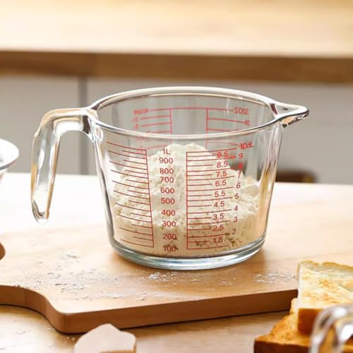 Vaso medidor de vidrio de 4 tazas miniatura 4