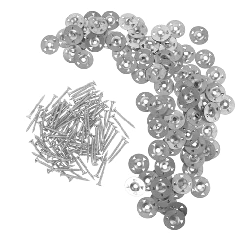 Rondelles Métalliques pour Panneaux de Mousse et Vis de Fixation en Lot de 1 Ensemble