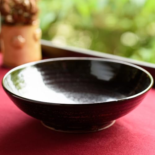 炎舞陶苑 黒薩摩 中鉢 日本製 食器 皿 陶芸品 焼物 陶器 伝統工芸品 薩摩焼[入金確認後、1ヶ月以内の発送]