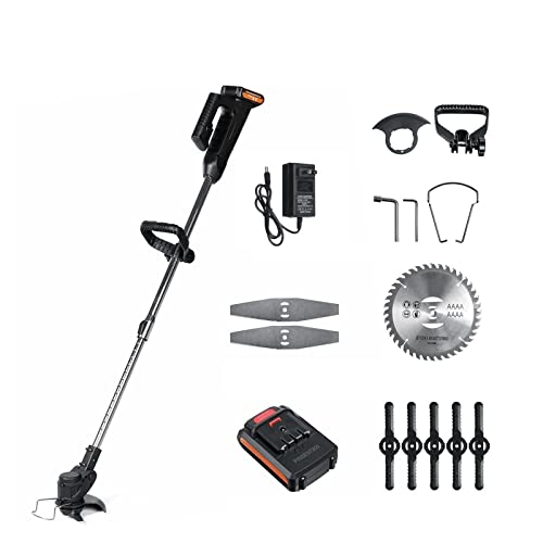 Taille-haie, coupe-herbe, cisaille à haie, Tondeuse à gazon électrique 1000W 24V avec batterie 22980mAh tondeuse à gazon sans fil longueur réglable outil de coupe d'élagage de jardin pour jardin, pelo