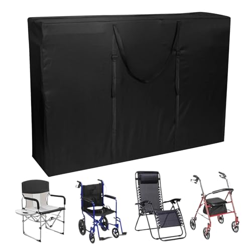 Bolsa de transporte para silla de ruedas, bolsa impermeable para silla de jardín, funda protectora para portón trasero, camping, , patio, viajes, estadio, , caza, playa