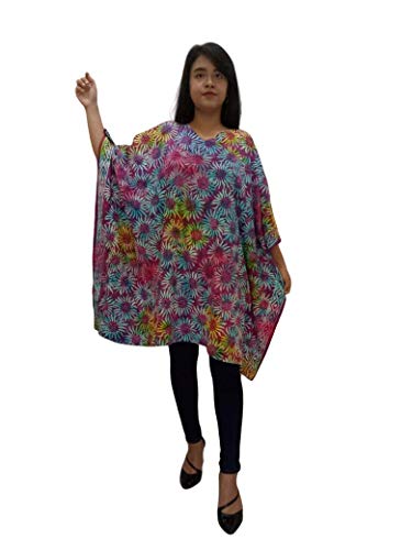 Caftán Aster de Cool Kaftans blusa tipo poncho multicolor talla única para mujer