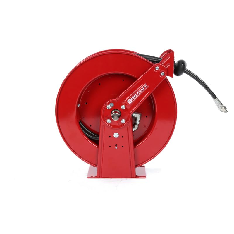 T&S Brass B-7122-C01 Hose Reel, Enclosed, Stainless Steel, 30' Hose, 3/8