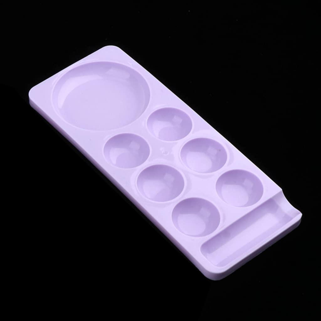 pvc nail art makeup mixing tray palette eyeshadow pigment ink blending plate, random color
