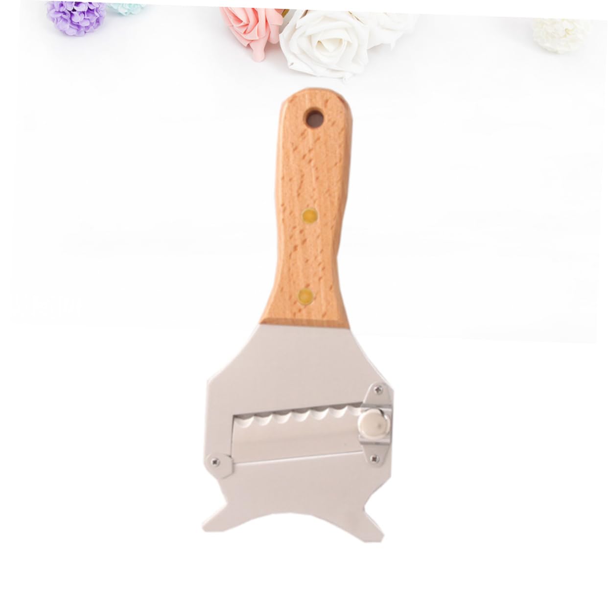 Cabilock Truffle Shaver Slicer Kitchen Gadget for Cheese Garlic Plane Cutter with Beech Handle Essential Home Cooking Tool