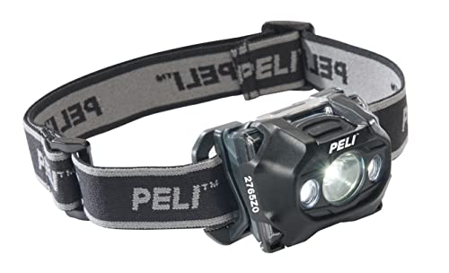 Lampe frontale Peli 2765Z0 ATEX Zone 0 noire 141 lumens étanche IP54
