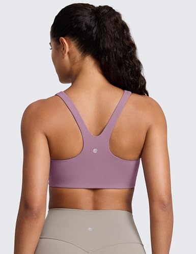 Image of CRZ YOGA Butterlift Square Neck Sports Bras | Double Lined, Light Support, Non Padded, Yoga, Buttery Soft, V-Shaped Racerback, for Women