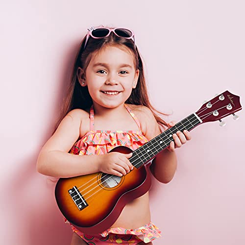 Image of ADM Ukulele for Beginners Hawaiian Wood Ukelele Kit for Kids Adult Student Starter Professional Ukalelee Pack Bundle with Free Lessons Gig Bag Strap Nylon String Tuner (Sunset, 21 Inch)
