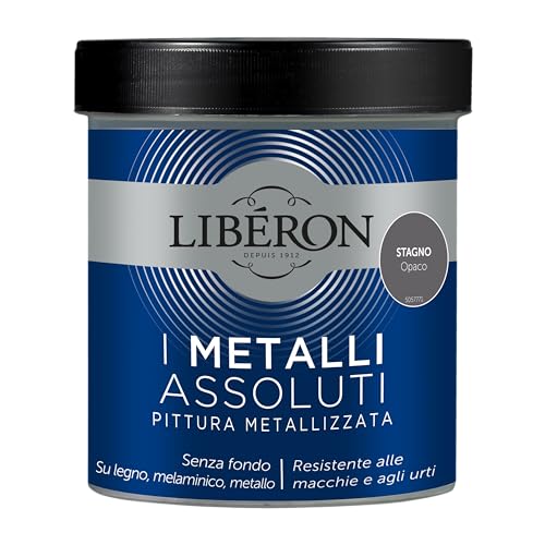 Libéron - I Metalli Assoluti - Pittura Metallizzata - Stagno Opaco - 0,5 L