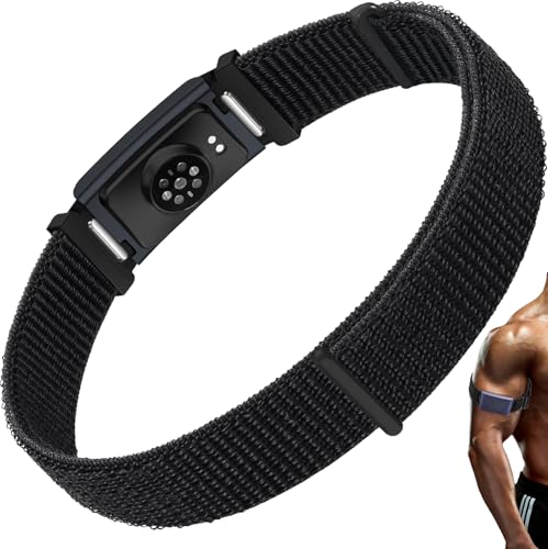Image of Yeahxing Nylon-Strap Compatible with Amazfit-Helio Loop - Breathable | Lightweight, adjustable fabric strap for all-day wear. Soft, comfortable, replacement strap only.
