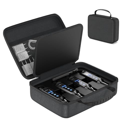 TECKZOON Kabelloses DMX Controller Set mit Transportbox, DMX512-Sender und 3 Ladebar Empfängern, bis zu 20 Stunden Akkulaufzeit, Touchscreen-Steuerung, DMX-Lichtsteuerungssystem für Bühnenbeleuchtung