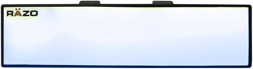 Car Mate Razo RG20 10.6" Black Frame Wide Angle Flat Rear View Mirror - Pack of 1