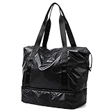 ★ Neues Design, obere und untere Trennwände, unabhängiges Schuhfach, sauber und hygienisch, die Rückseite kann den Gepäckanhänger abdecken, verschiedene Tragemethoden: Handtaschen, Umhängetaschen.