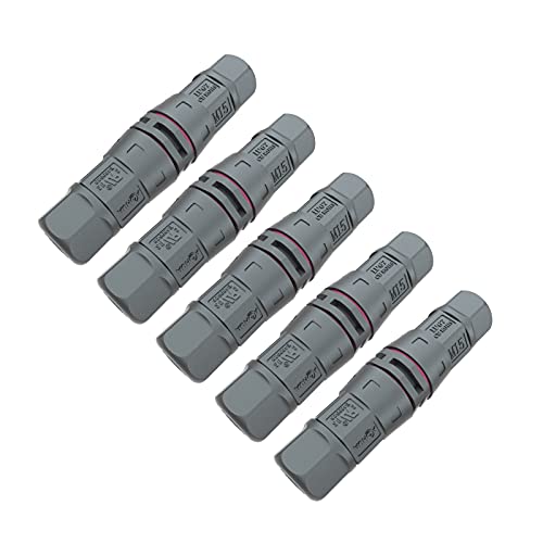 AOHUA M15 Waterproof Connector IP68 Outdoor Electrical Junction Box for 3-pin Cables Ø 4.5-7.5mm UL Certification