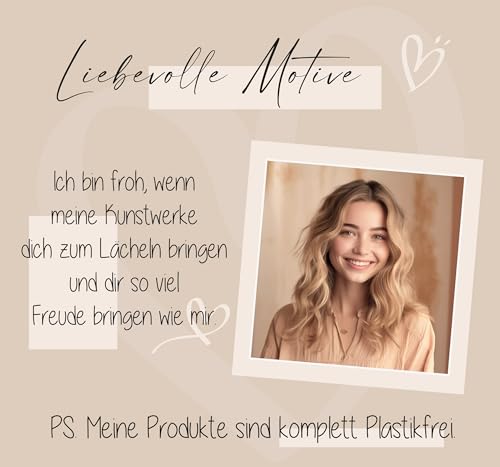 LAVEMA Bilder Kinderzimmer | Glückliche Safari Tiere | Poster A4 (21x30cm) ohne Bilderrahmen | Babyzimmer Deko | Wanddeko Beige Poster | Baby Junge Mädchen Dekoration