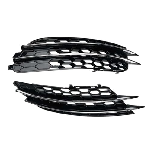 Parrillas de parachoques ABS para Audi A6 C7 Sedán 2012-2015, rejillas con diseño de doble listón