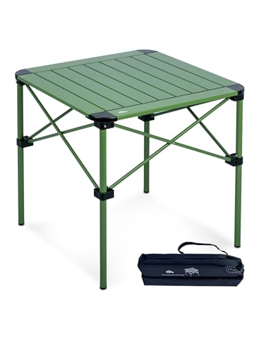 El Mejor Listado de Mesa para Estufa los 5 más buscados. 43 iClimb Alu ligero y estable. Mesa plegable cuadrada enrollable con bolsa de transporte para camping, pícnic, patios traseros, barbacoa, campamento, cocina (verde, M)