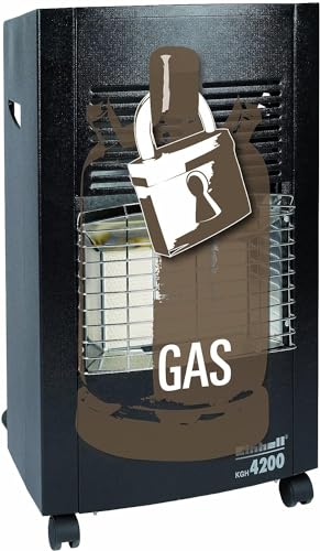Einhell KGH 4200 Keramik Gasheizer (4200 Watt, inkl. Gasdruckregler), Schwarz