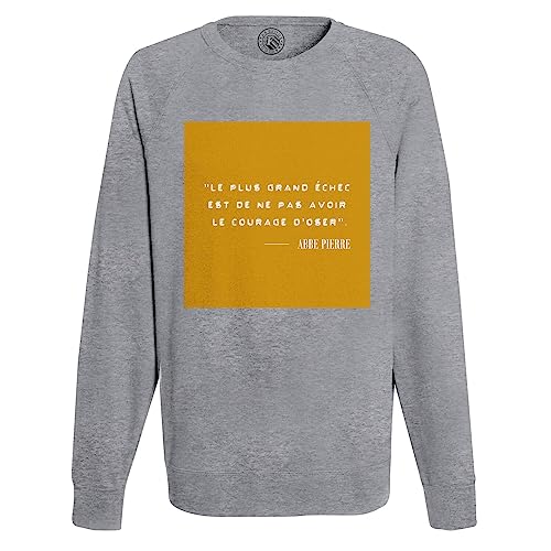 Sweat shirt homme Abbe Pierre le confort anti coup de blues