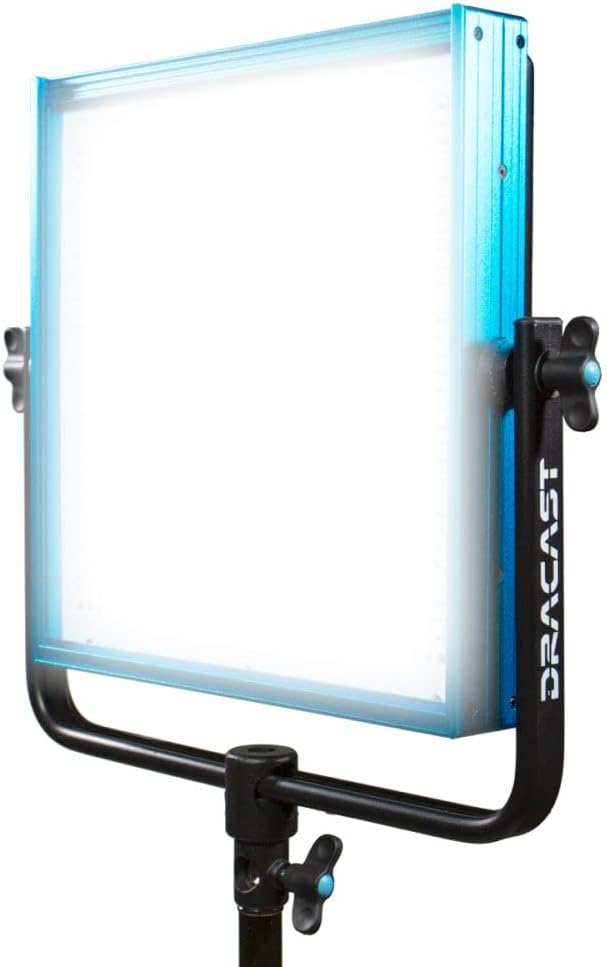 Dracast Plus Series LED1000 Daylight LED 2 Light Kit with V-Mount and Gold Mount Battery Plates and Light Stands