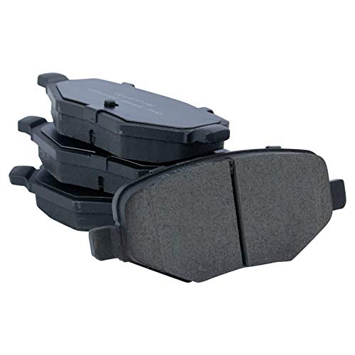 Image of TRQ Performance Rear Brake Pad and Rotor Set Ceramic Slotted Drilled G