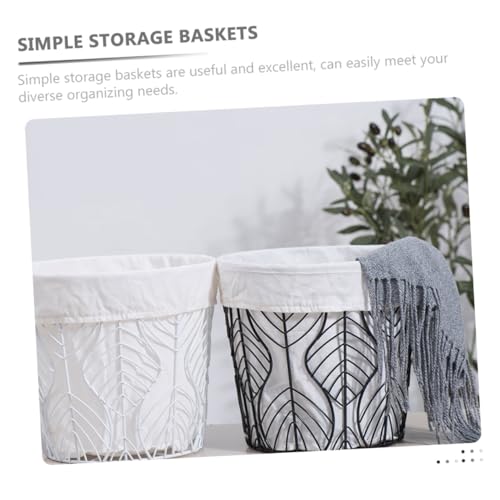 Panier de rangement en fer noir au design industriel épuré