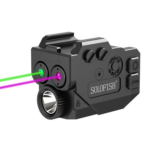 SOLOFISH 500lm Pistol Light Laser Combo with Strobe & Memory