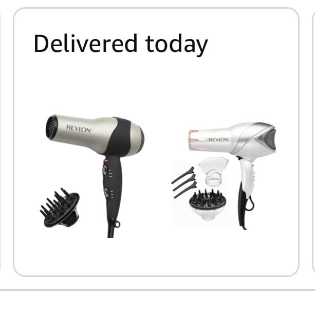REVLON Turbo Hair Dryer | 1875 Watts of Maximum Shine, Fast Dry (Silver)