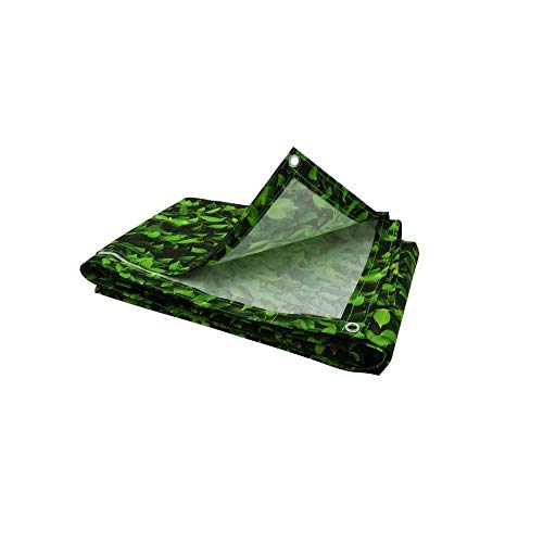 Brise vue imprimé feuillage vert avec oeillets 1 x 5 m