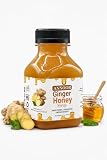 Annoor Honey Ginger Syrup 8.5 Fl Oz | NFC | Raw Wildflower Honey and Cold Press Ginger Juice | No Pulp | Use in Tea, Coffee, Cocktail, Water Taste Enhancer, Health Shots, Salad Dressing & Cooking