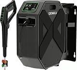 QIOMALA Wall Mounted PowerWasher 5000MAXPSI, 100FT Retractable Hose, Foam Cannon & 5 Quick Connect Nozzles for Car, Lane, Patio Cleaning