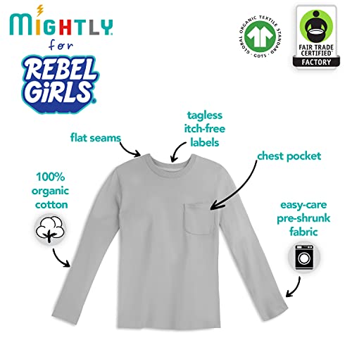 Mightly Boys and Girls' Long Sleeve Raglan Shirt | Organic Cotton, Colorful Casual Stylish Clothes, Soft&Fresh Crew Neck Tee3