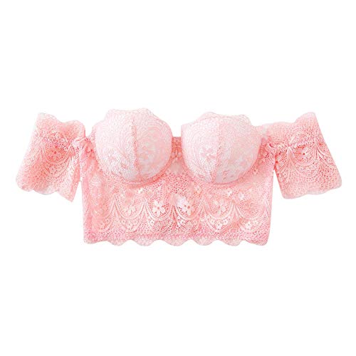 Soutien-gorge sans fil et nuisette sexy en broderie évider pour un confort absolu