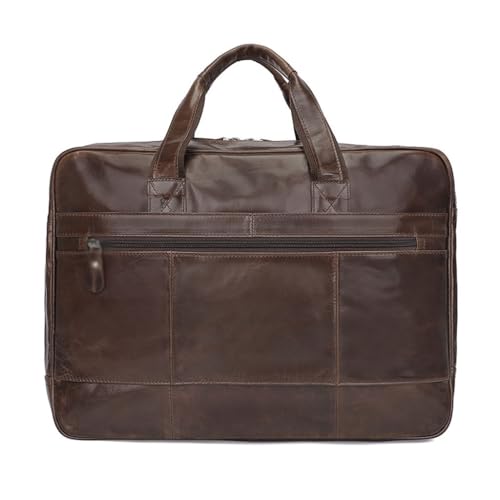 European and American vintage leather men's bags factory wholesale business leather briefcase handbags - Main Image