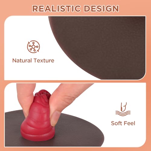 Image of Sticky Ileostomy Simulators, Stoma Training Model Set, Multi-Skin Tone Ostomy Care Practice Models for Medical Training and Patient Education - Dark