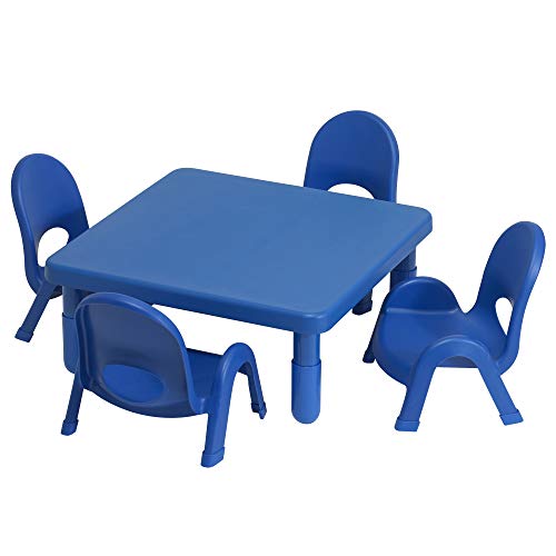 Angeles 5-Pc MyValue Square Toddler Table and Chair Set