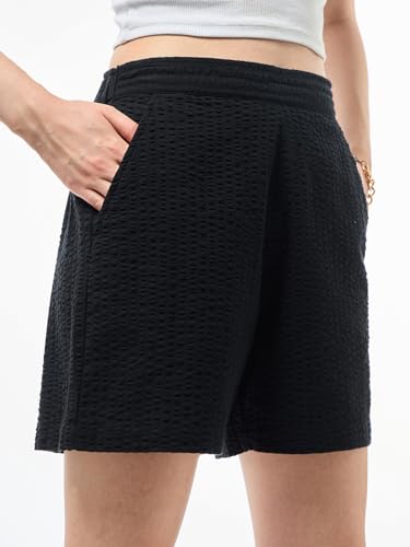 Image of Bewakoof Women's Cotton Solid Loose Fit Modern Co-Ordinates